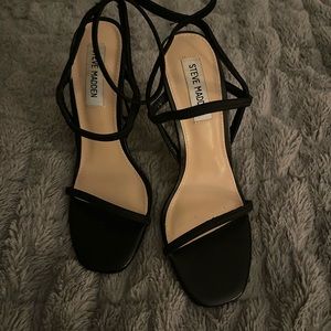 Steve Madden black strappy heels